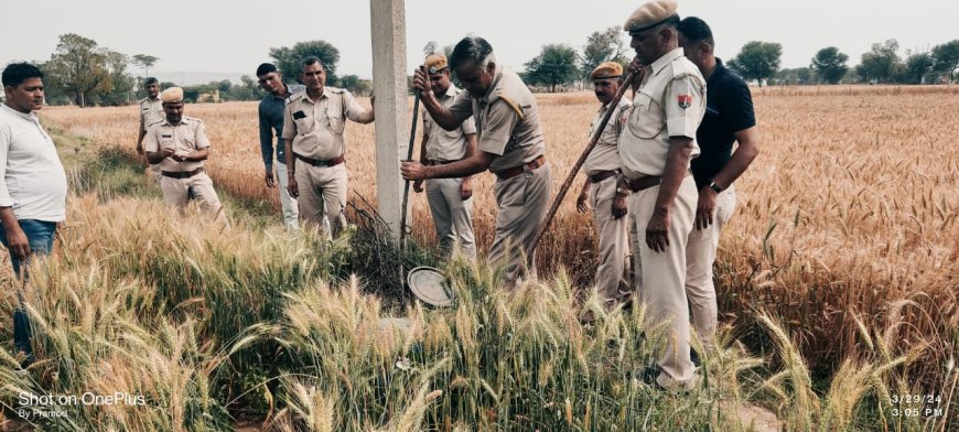 पुलिस एवं आबकारी टीम द्वारा संयुक्त कार्रवाई करते हुए 6000 लीटर वाश वअवैध शराब की भट्टी की नष्ट.