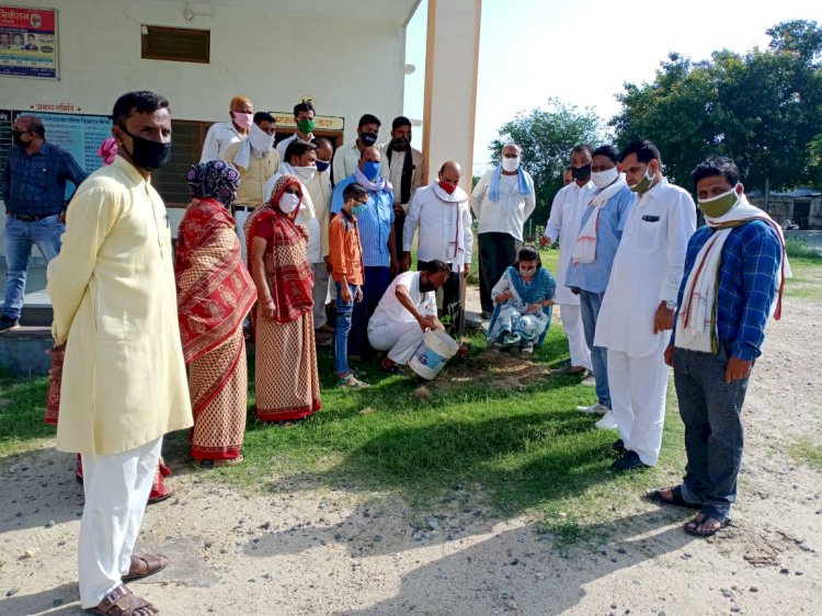 बीगोद मे वृक्षारोपण सहित सम्मान समारोह कार्यक्रम का हुआ आयोजन