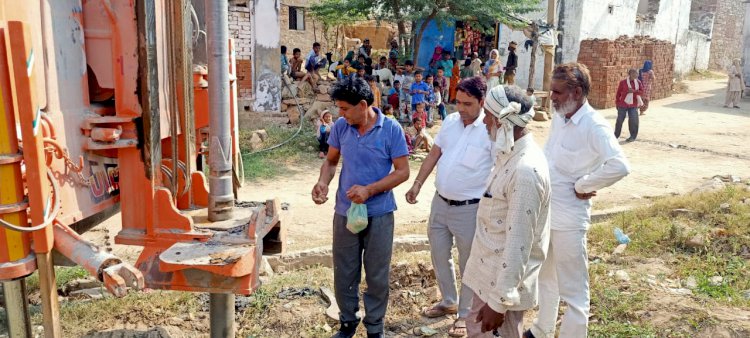 पानी की किल्लत के चलते हैं ग्राम बाघोर में विधायक की अनुशंसा पर लगे सिंगल फेस दो बोरवेल