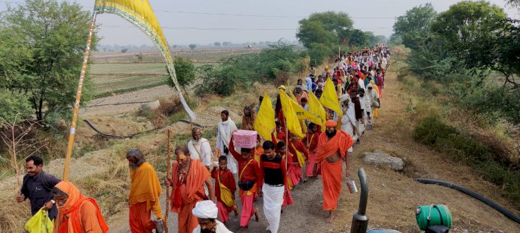 राधा रानी ब्रज यात्रा ने जल महलो की नगरी डीग में किया प्रवेश