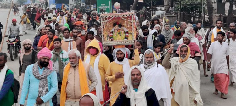 कृष्ण लीला स्थली जड़खोर पहुंची राधारानी ब्रजयात्रा