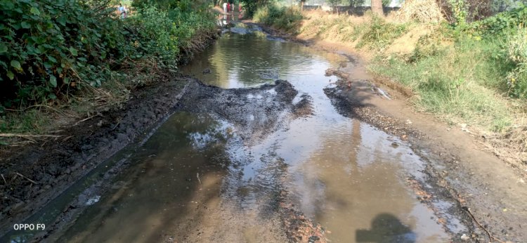 बर्डोद- बेरापुर मार्ग पर गंदे पानी के भराव की समस्या, एसडीएम से मिले ग्रामीण